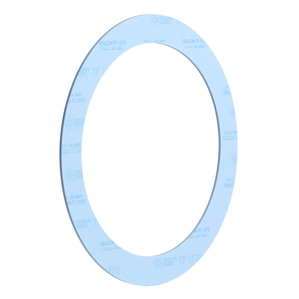 Tealon TF1570 restructured ptfe · glass microspheres gasket
